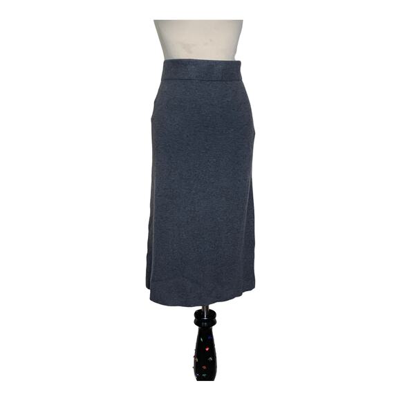 Banana Republic gray knee length pull on skirt size M - Picture 1 of 11